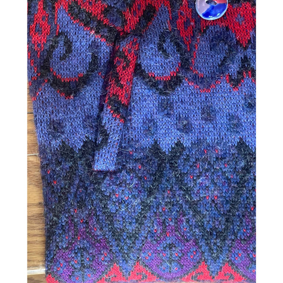 GENOA Women's 1990's Vintage Cardigan Sweater Coat - XL? - Picture 15 of 16